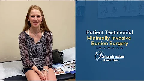 Patient testimonial after Minimally Invasive Bunion Surgery performed by Dr. Justin Kane at OINT