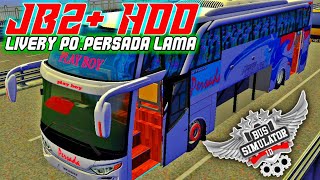 Mod Bussid Jb2+ Hdd Livery Persada Lama || Bus Simulator Indonesia