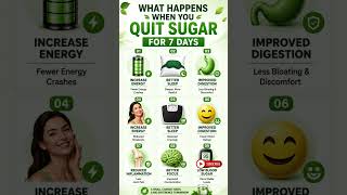 What Happens When You Quit Sugar for 7 Days? 🍭❌ | 1 Week No Sugar Challenge #shorts