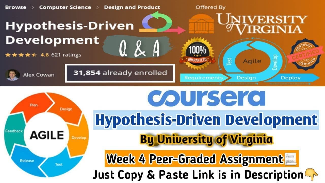 hypothesis driven development coursera answers