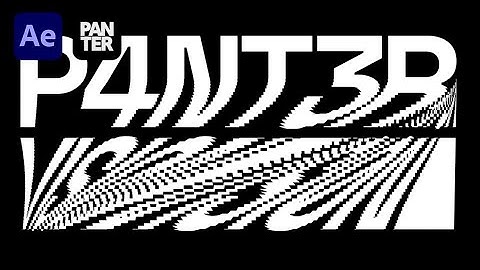 Kinetic Glitch Text With Slit-Scan in After Effects