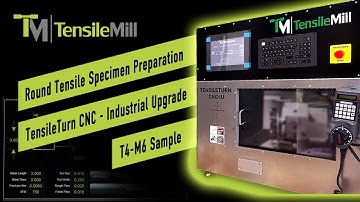Round Tensile Specimen Preparation | T4-M6 Sample | TensileTurn CNC - Industrial Upgrade