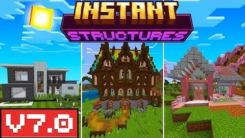 Minecraft Instant Structures Mod: MCPEDL | Bedrock/Java | Pocket Edition | Easy Tutorial!!! | pt2