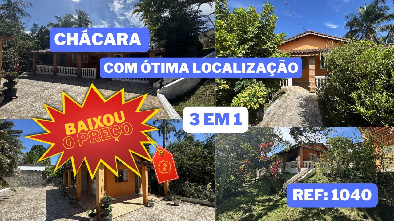 REF. 1040, CHACARA COM OTIMA LOCALIZAÇÃO EM PEDRO DE TOLEDO - SP, POR R$ 565.000,00