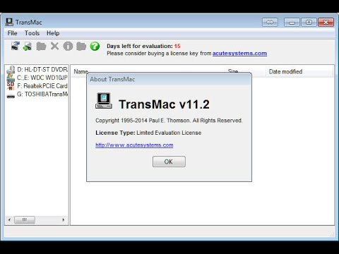 writing a dmg to usb transmac