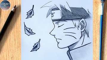 Easy Anime Drawing | How to draw Naruto Uzumaki | Naruto Drawing Tutorial step by step.
