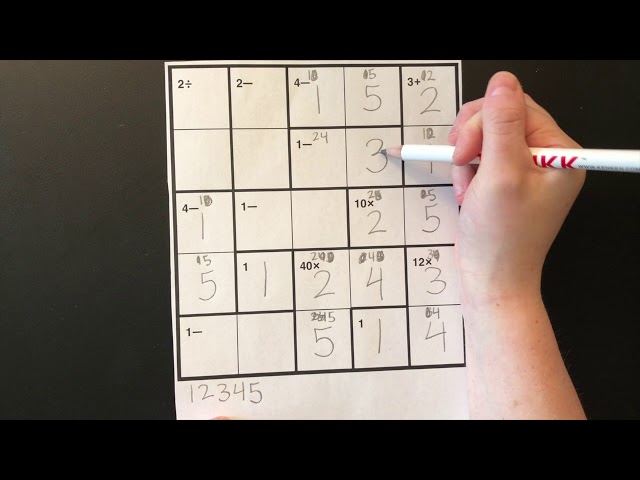 Solving a 5x5 KenKen Puzzle class=