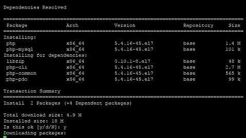Install Apache MySQL PHP CentOS7