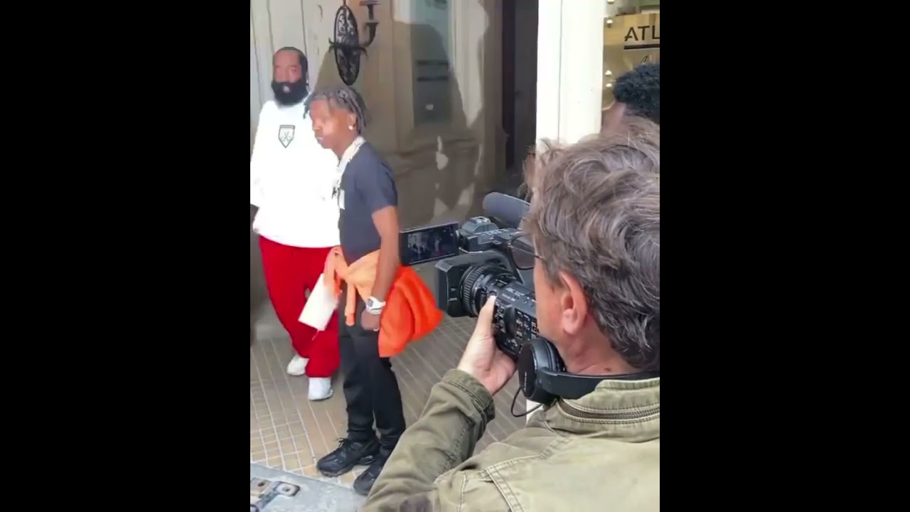 Lil Baby & James Harden Out in Paris Together!