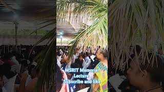 MSRIT memorial lecture. Road to500Subs. #trending #college #gaming #bgmi #movies #facts #lecture