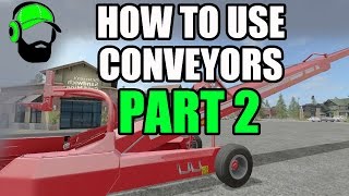 Farming Simulator 17 - How to use conveyors - Hired workers