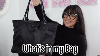 WHAT'S IN MY BAG | BLACK NYLON TOTE