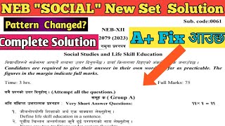 Class 12 Social Studies NEW NEB MODEL SET 2079 COMPLETE SOLUTION| NEB BOARD EXAM|