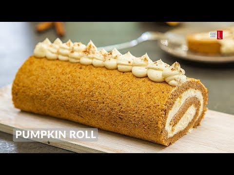 pumpkin-roll-with-candied-ginger-|-food-channel-l-recipes