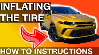 How to inflate a car tire when leaking air  on the Dodge Hornet (How to instructions DIY) by MegaSafetyFirst 166 views 3 months ago 6 minutes, 23 seconds