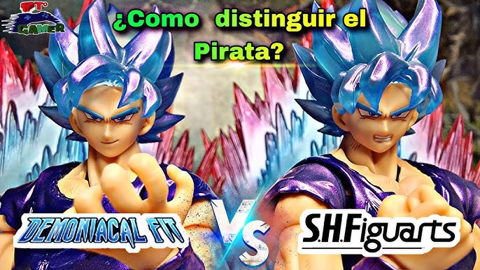 Demoniacal fit Shining Soul(left) and SH Figuarts SSGSS Kaioken Goku  (right) : r/SHFiguarts