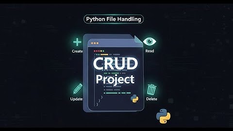 Python File Handling Mini Project | CRUD Operations Made Easy