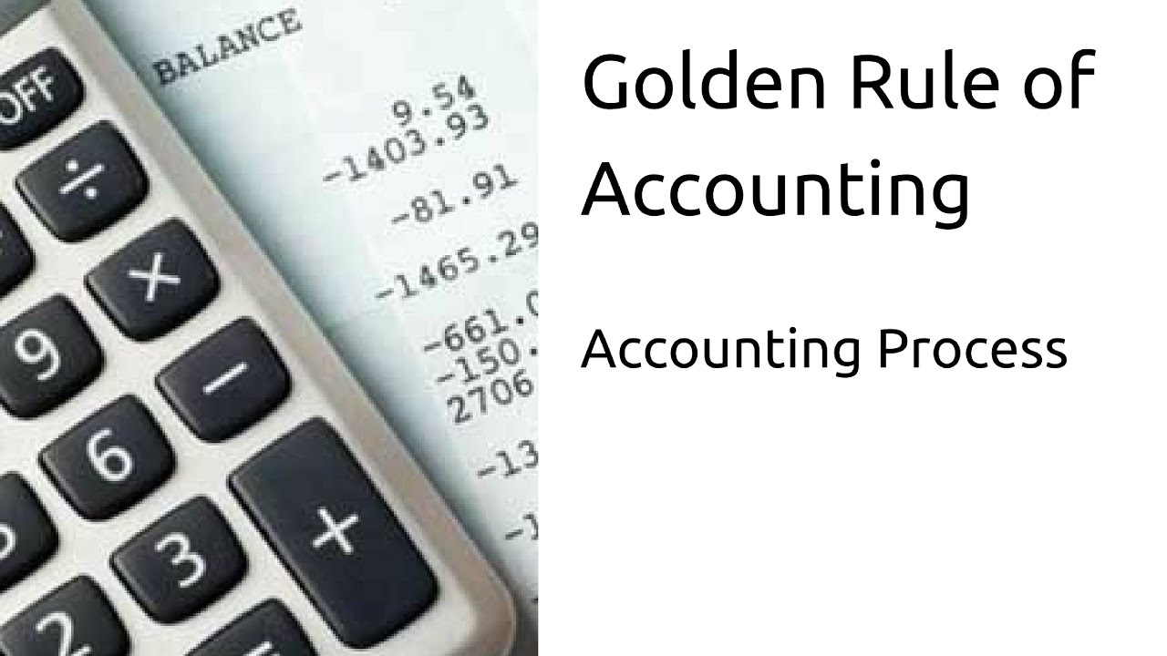 What is Golden Rule of Accounting | Journal | Ledger | CA CPT | CS ...