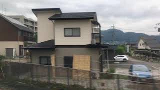 特急あずさ44号E353系[2/3]車窓 甲府→大月/ 中央本線 茅野1620発(新宿行)