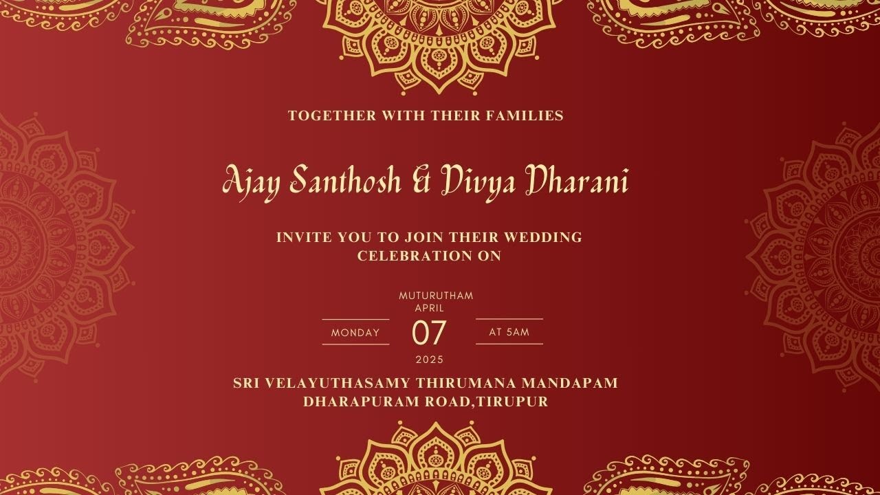 Ajay & Divya's Wedding Celebration | Muhurutham on April 7, 2025 | Irich Photography