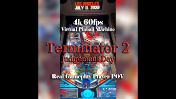 Terminator 2 (Williams 1991) Visual Pinball X - Score 100M+ on g5k V1.1d - best for VPX -  4k 60fps