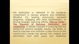 Marcus Ginter – Leading with Purpose: How Marc Ginter is Shaping Jacksonville’s Future