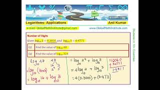 Evaluate log 324 using properties and given values of log 2 and log 3 Logarithms Test Practice