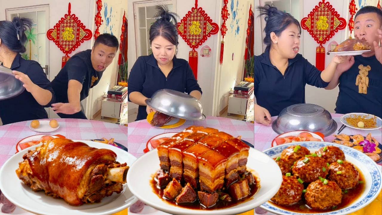 自私老公想吃独食，没想到我先下手为强，鸡蛋和烧鸡都是我的了哈哈哈哈哈