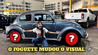 TROQUEI OS PNEUS E RODAS DO MEU FUSCA PELOS ORIGINAIS !!! *Olha como o Foguete Ficou*