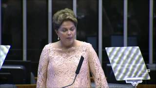 Dilma Rousseff fala sobre educação, economia e corrupção no primeiro discurso como presiden