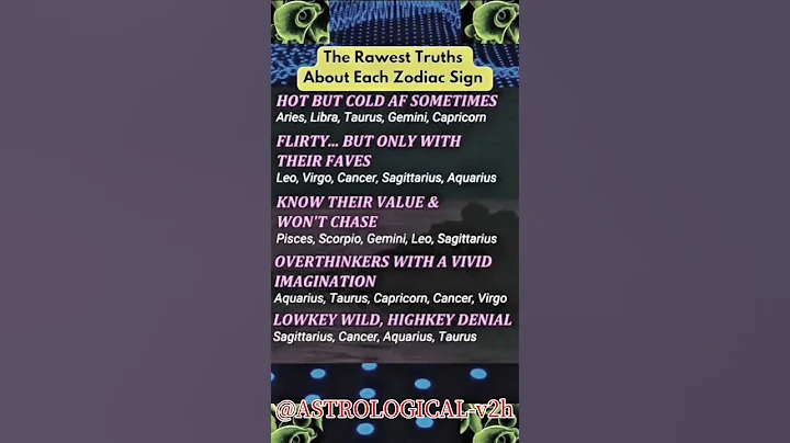 The Rawest Truth About Each Zodiac Sign ☢️☢️☢️☢️#tarot #tarotastro #astrologysign #zodiacsign