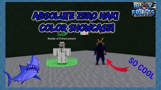 Absolute Zero Haki Color Showcase In Blox Fruits
