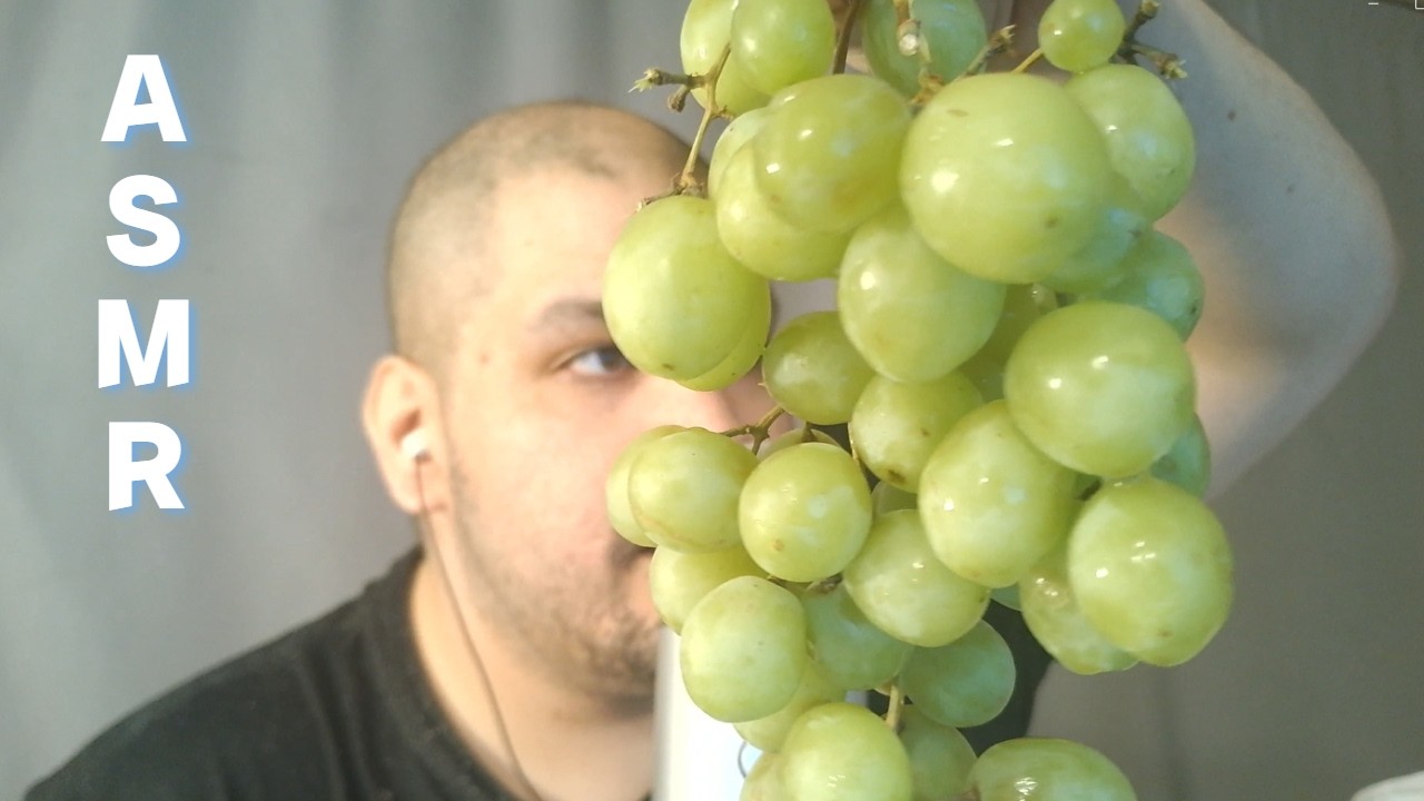 Asmr Eating Grapes Because im going Mostly Vegan this month!