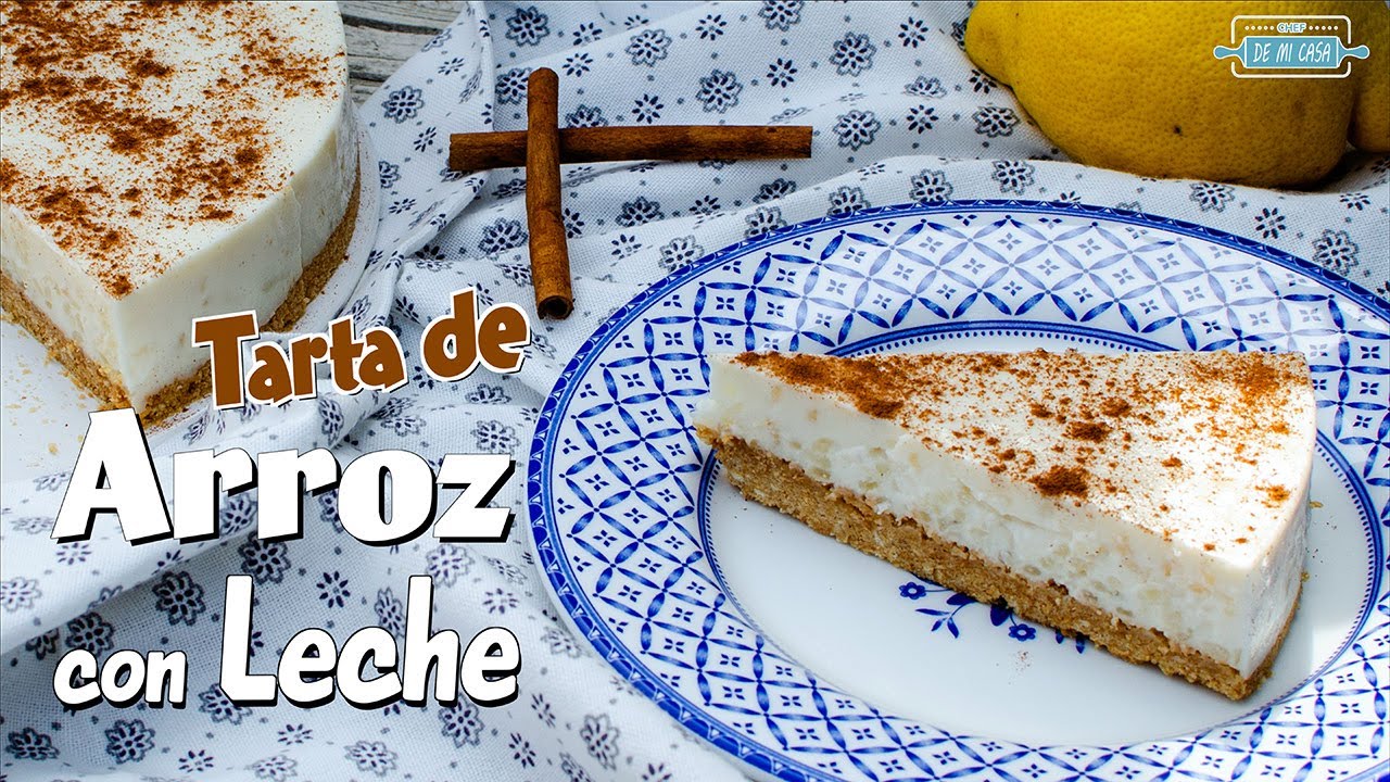 TARTA de ARROZ con LECHE ¡Fácil y Sin Horno! 🍚🍰🥛¡DELICIOSA!