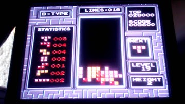 NES Tetris B-Type 19-2 (4 tetrises)