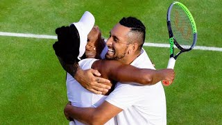 The Day Venus Williams & Nick Kyrgios Entertained The Wimbledon Crowd | VENUS WILLIAMS FANS