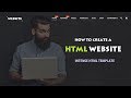 How to create html website 2018  intense from templatemonster