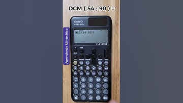 Cómo CALCULAR el MCD o DCM de dos números con la CALCULADORA CIENTÍFICA 🤔