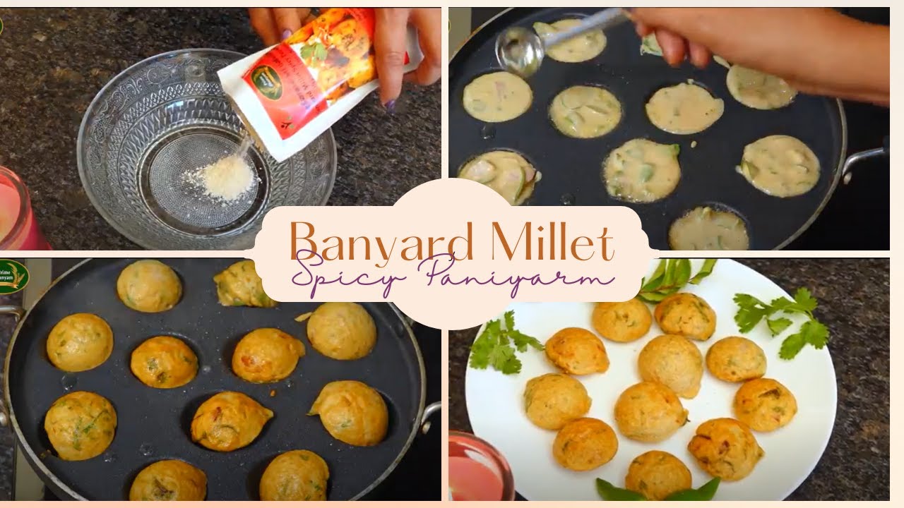 Healthy Banyard Millet Spicy Paniyaram using Prime Dhanyam Millet Paniyaram Mix. YouTube