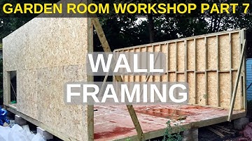 Garden Room Workshop: Part 7. Wall framing