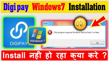 How to Install CSC Digi pay 6.5 windows7 This Program  require Windows Service Pack 1 or Later issue