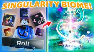 I USED 500 GODLIKES With 'Dorcelessness' On ONE Account IN SINGULARITY BIOME! | Sol's RNG