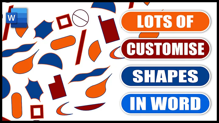 CUSTOMISED shapes in Word | Easy Tutorial