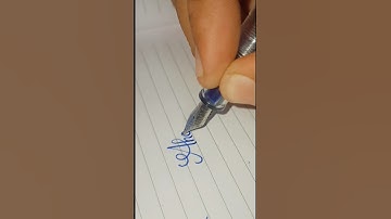writing a name "Ahana"in cursive style (part 2) #requested calligraphy style #shorts