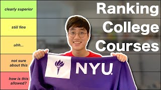 Ranking My College Courses... Again (NYU Stern Freshman 2nd Semester)