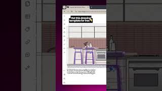 Get this free drawing template in the description 👇#interiordesigner
