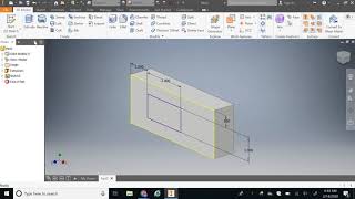 Size, Locate, Extrude Cut Rectangle