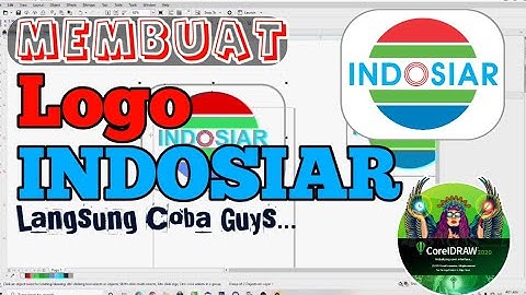 CARA MEMBUAT LOGO INDOSIAR di COREL DRAW || HOW TO MAKE INDOSIAR LOGO in COREL DRAW