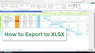 How to Export a Gantt Chart to XLSX