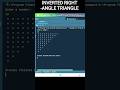 Java Program to Print an Inverted Right-Angle Triangle Pattern | Pattern Printing in Java#coding
